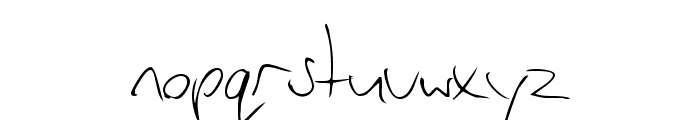 Vadim's Writing Font LOWERCASE