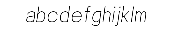 Valak Light Italic Font LOWERCASE