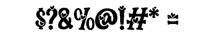 Valdance Demo Regular Font OTHER CHARS