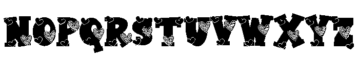 Valentine College Font UPPERCASE