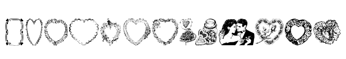 Valentine Day Normal Font UPPERCASE