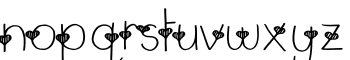 Valentine Loving Font LOWERCASE