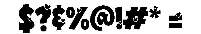 Valentine Wildflower Sans Demo Font OTHER CHARS