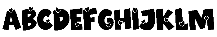 Valentine Wildflower Sans Demo Font UPPERCASE