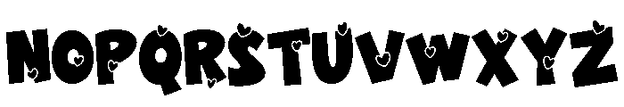 Valentine Wildflower Sans Demo Font UPPERCASE