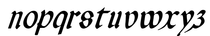 Valerius Condensed Italic Font LOWERCASE
