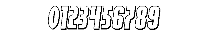 Valiant Times LC 3D Semi-Ital Font OTHER CHARS