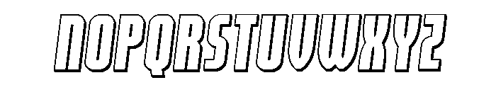 Valiant Times LC 3D Semi-Ital Font UPPERCASE