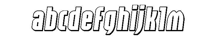 Valiant Times LC 3D Semi-Ital FONT
