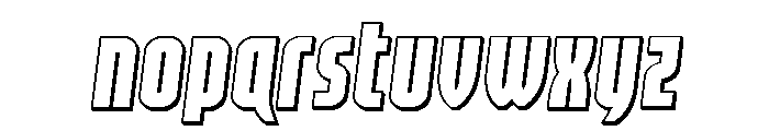 Valiant Times LC 3D Semi-Ital Font LOWERCASE