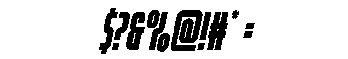 Valiant Times LC Condense Ital Font OTHER CHARS