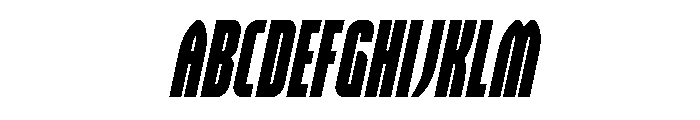 Valiant Times LC Condense Ital Font UPPERCASE