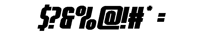 Valiant Times LC Expand Italic Font OTHER CHARS
