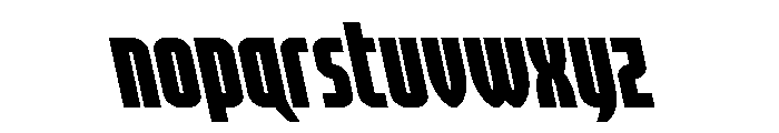 Valiant Times LC Leftalic Font LOWERCASE