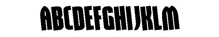 Valiant Times LC Rotated Font UPPERCASE