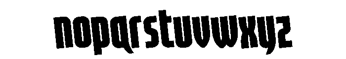 Valiant Times LC Rotated Font LOWERCASE