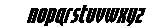 Valiant Times LC Super-Italic Font LOWERCASE