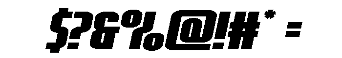 Valiant Times LC Wide Italic Font OTHER CHARS