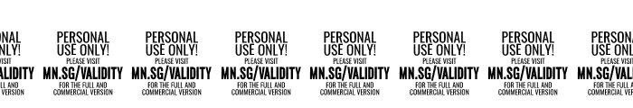 ValidityScriptBoldPERSONALUSE Font OTHER CHARS