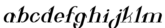 Valkyrie Bold Extended Italic Font LOWERCASE