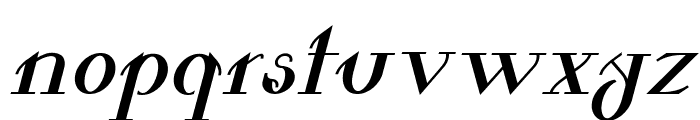 Valkyrie Bold Extended Italic Font LOWERCASE