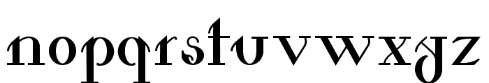 Valkyrie Bold Extended Font LOWERCASE