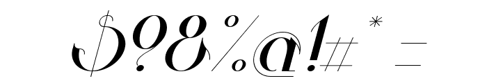 Valkyrie Extended Italic Font OTHER CHARS