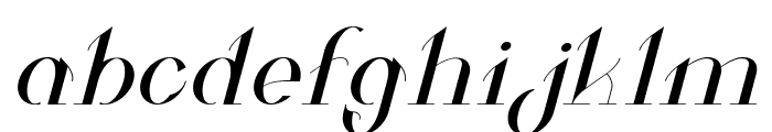 Valkyrie Extended Italic Font LOWERCASE