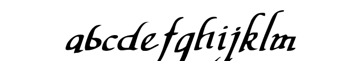 Valley Forge Italic Font LOWERCASE