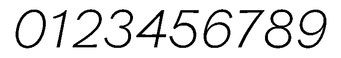 Valley Sans Thin Italic Font OTHER CHARS