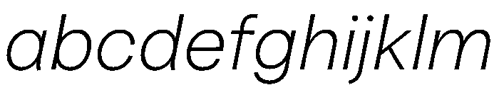 Valley Sans Thin Italic FONT