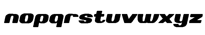 ValonikPersonalUse-ExtBdSlant Font LOWERCASE