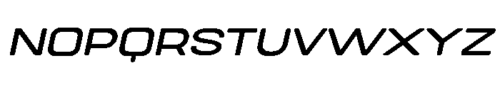 ValonikPersonalUse-ExtLtSlant Font UPPERCASE
