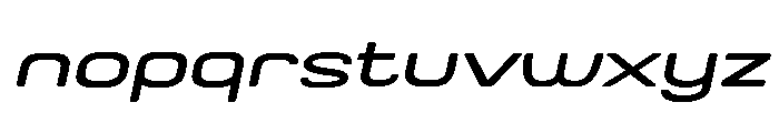 ValonikPersonalUse-ExtLtSlant Font LOWERCASE