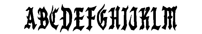 Vampiro Gótico Font UPPERCASE