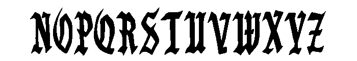 Vampiro Gótico Font UPPERCASE