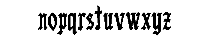 Vampiro Gótico Font LOWERCASE