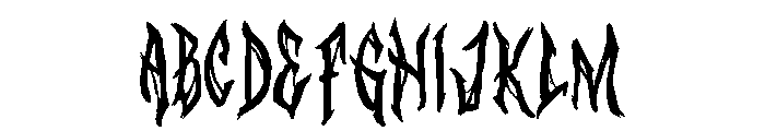 Vampyr Castle Font UPPERCASE