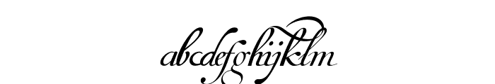 Van den Velde Script Font LOWERCASE