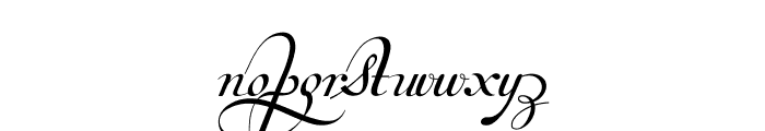 Van den Velde Script Font LOWERCASE