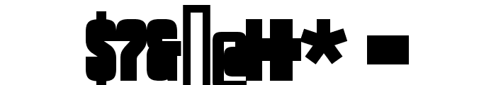 VanchromeBack-Regular Font OTHER CHARS