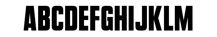 VanchromeFront-Regular Font LOWERCASE