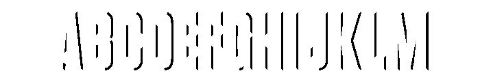 VanchromeRight-Regular1 Font UPPERCASE