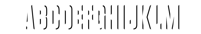 VanchromeRight-Regular Font LOWERCASE
