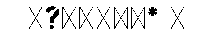 VanemNonCommercial Font OTHER CHARS