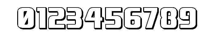 Vanguardian 3D Font OTHER CHARS