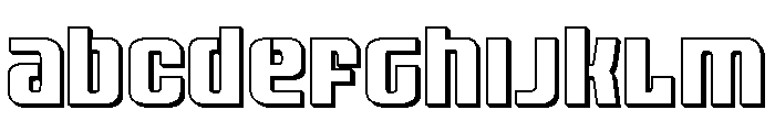 Vanguardian 3D Font UPPERCASE