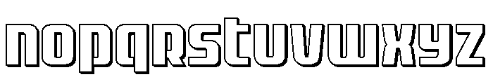 Vanguardian 3D Font UPPERCASE