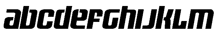 Vanguardian Compact Italic Font UPPERCASE