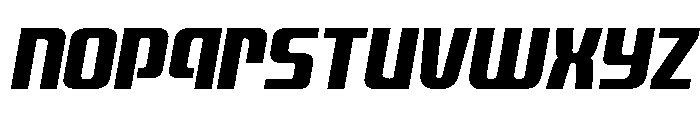 Vanguardian Compact Italic Font LOWERCASE